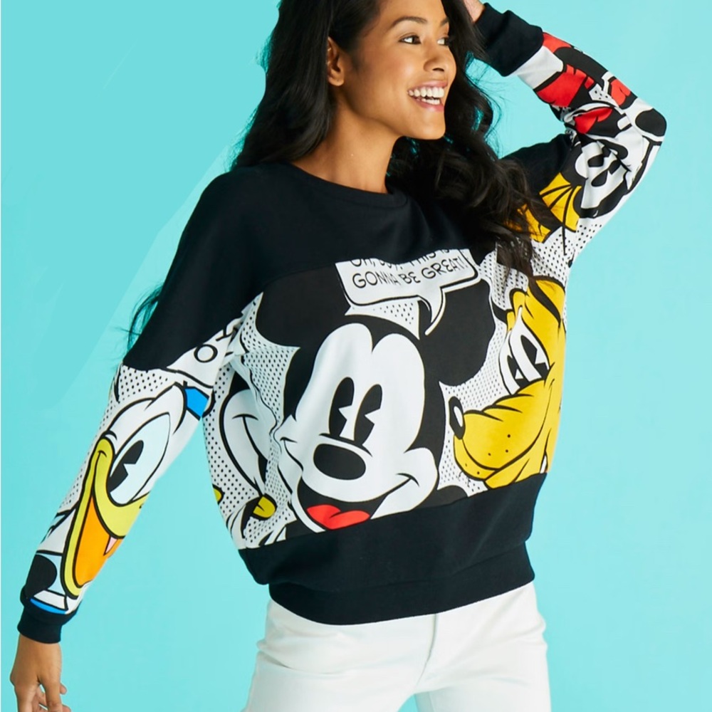 Disney Colorful Mickey Mouse Sweatshirt